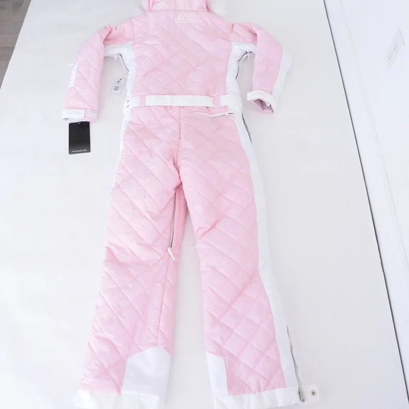 Tipsy Elves Powder Pink  One Piece Ski Suit Snowsuit Size S NWT - Picture 11 of 15